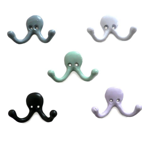 Coat hook octopus hook double hook clothes hook wall hook colorful