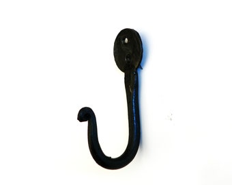 Ib Laursen forged hook coat hook industrial plain black