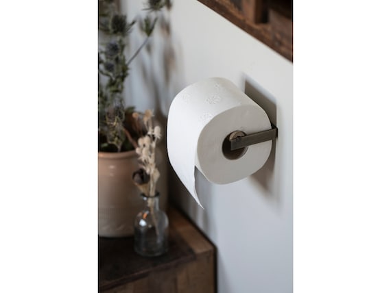 Toilettenpapierhalter Aus Holz & Metall – Dekorativer Ständer Für 3 Rollen, Ca. 34 Cm Hoch