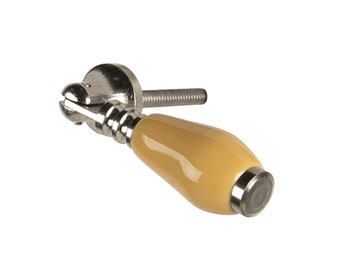 Uchwyt do zawieszenia, uchwyt do szuflady, żółty uchwyt meblowy, gałka, klamka, klasycznie dopasowany uchwyt wahadłowy w stylu wiejskim