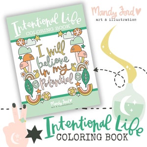 Coloring Book Positive Affirmations Adult Coloring Book Encouraging Coloring Pages Intentions Good Vibes Gift Teen Mental Health Self Care