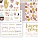 Harvest Moon Autumn Printable Scrapbooking Kit | Printable Stickers ...