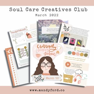 Kit de journalisation imprimable Soul Care Self Care Art | Magazine numérique | Autocollants imprimables | Planificateur imprimable | Pages de coloriages