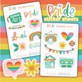 Pride Sticker Sheets LGBTQ Ally Sticker Rainbow Stickers Ally Gift Trans Gift Trans Ally Sticker Safe Space Sticker LGBTQ Gift