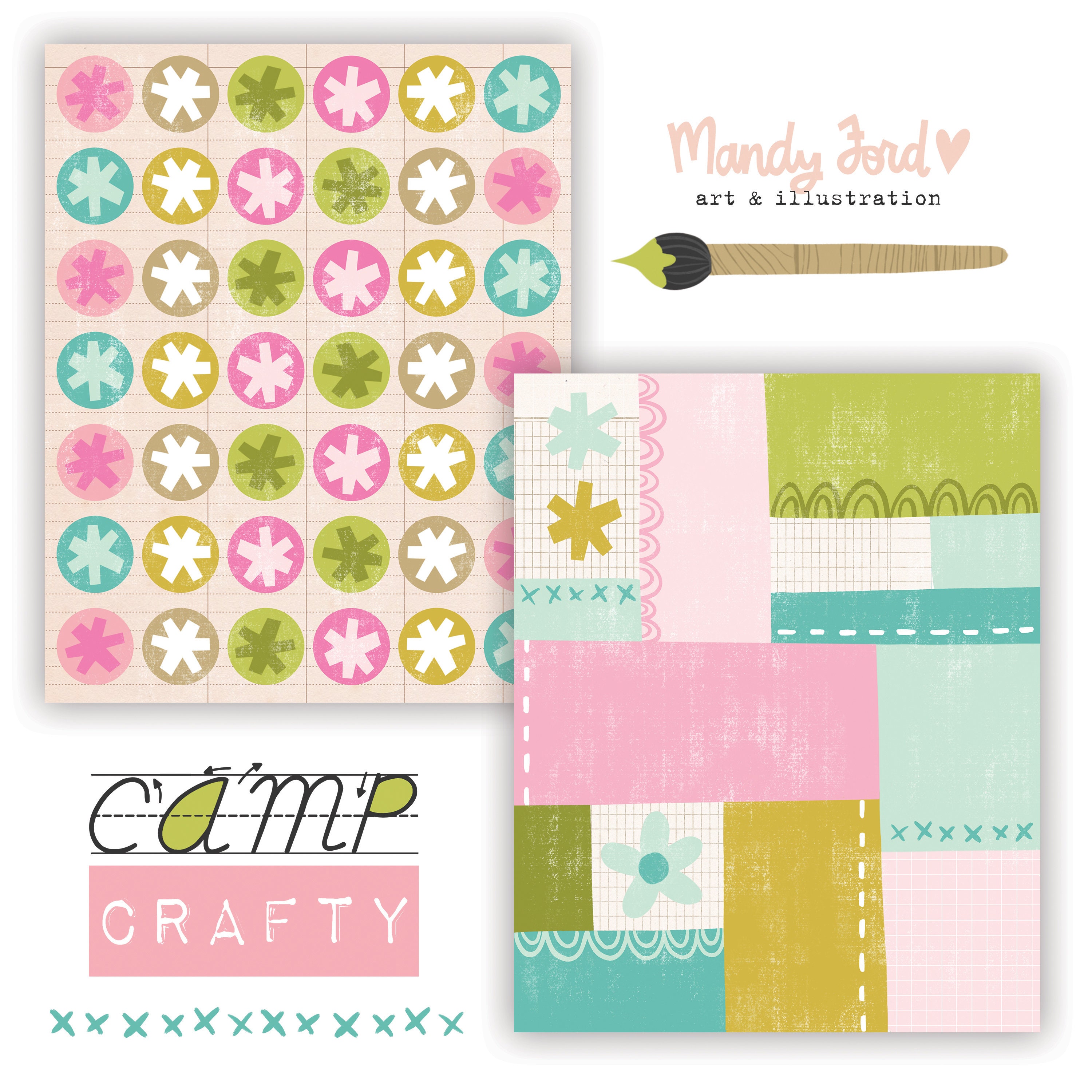 Camp Crafty Printable Paper Kit Papercrafting Printable - Etsy
