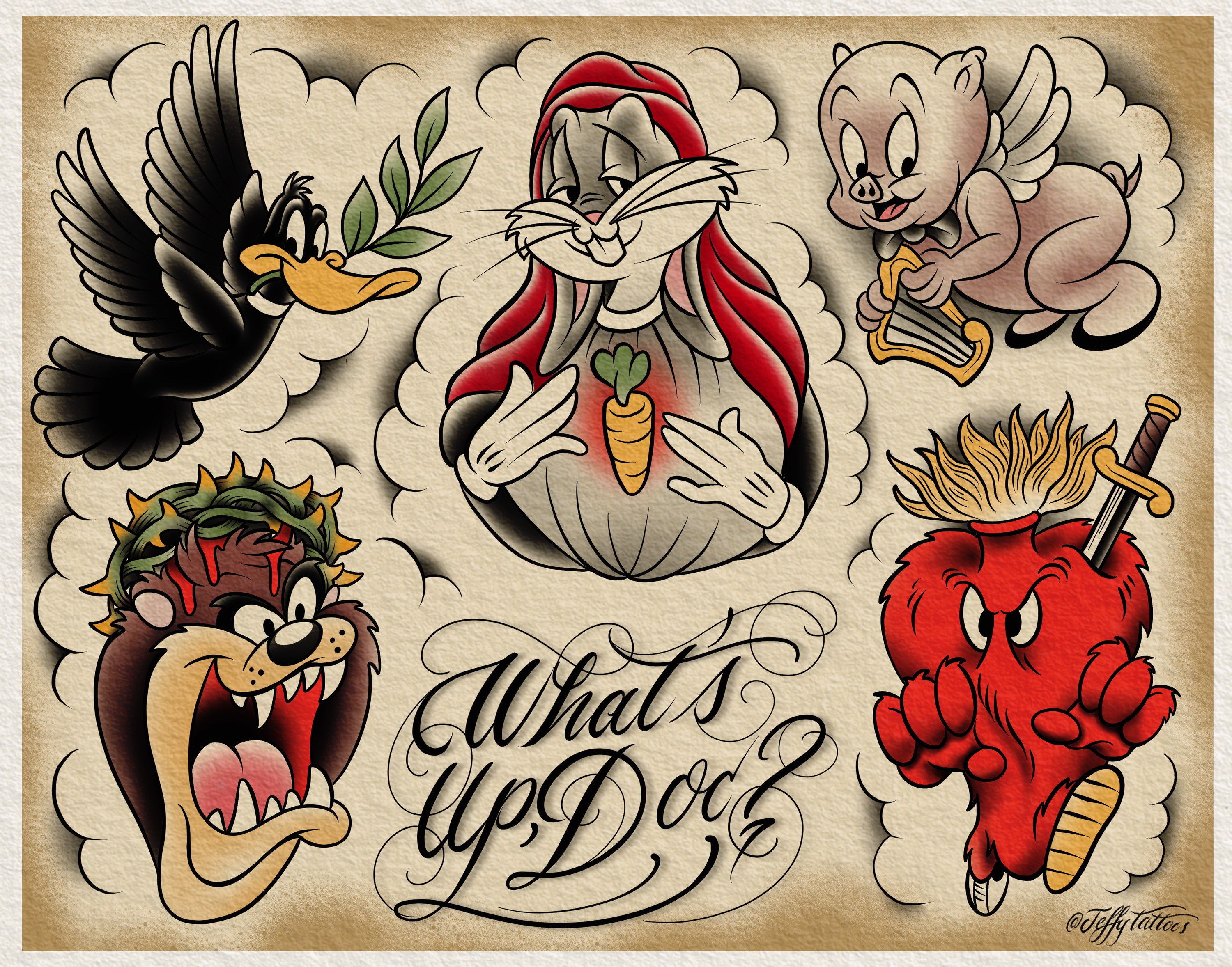 looneytunes in Tattoos  Search in 13M Tattoos Now  Tattoodo