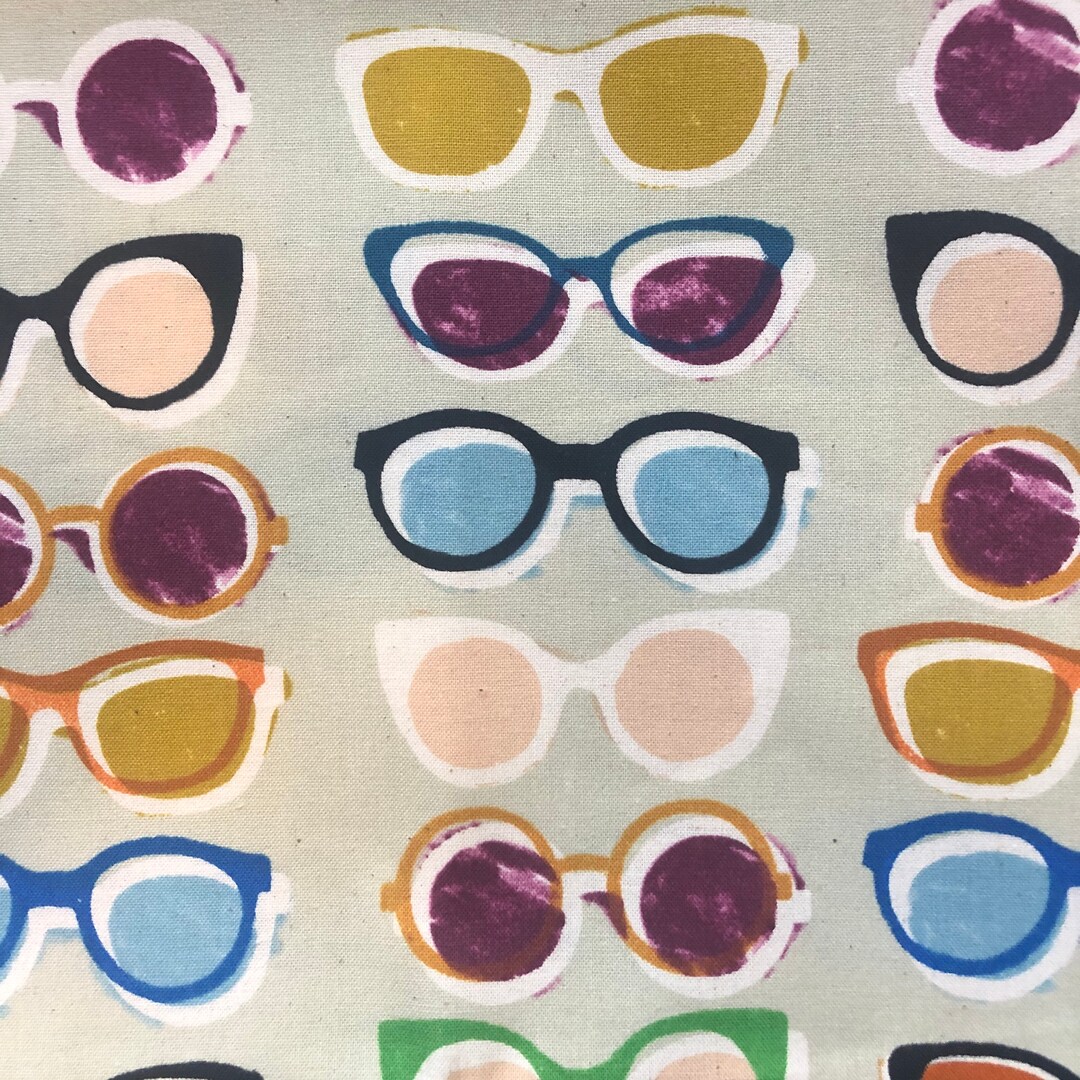 Fat Quarter Cotton steel Poolside Shades by Melody Miller and Alexia