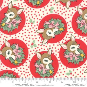 Moda Fabrics Deer Christmas Spearmint31166-14