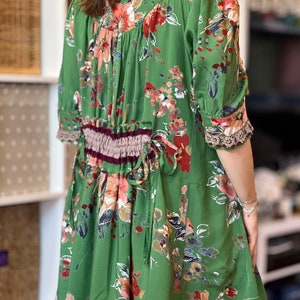 Boho tunic for Anne green gypsy roses katarina Hippie style Boho clothing Tunic dress Bohemian clothing Boho style dresses image 9