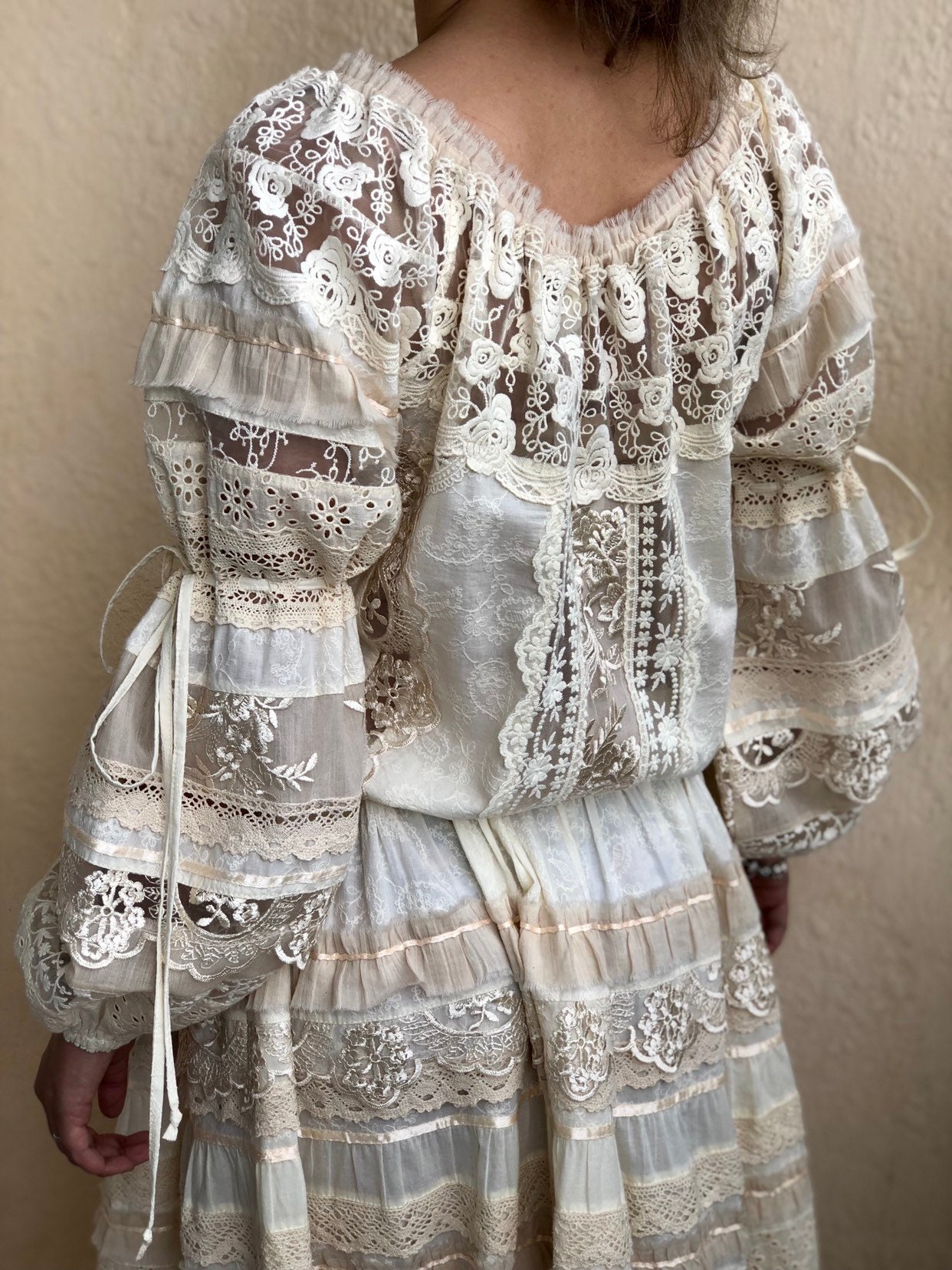 cream lace dress plus size