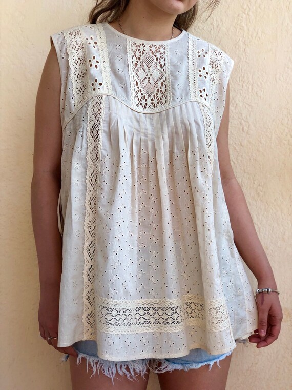 white boho tunic dress