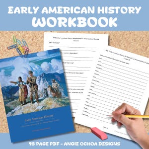 Homeschool History Unit Study for American History Curriculum Beautiful Feet Books Early American History Printable Worksheets