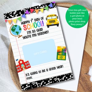 Gift Card Holder to Download Printable Gift Card Holder for Teacher Appreciation Printable