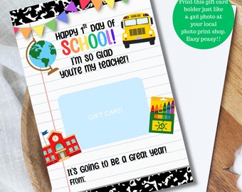 Porta tarjetas de regalo para descargar Porta tarjetas de regalo imprimible para agradecimiento a los maestros