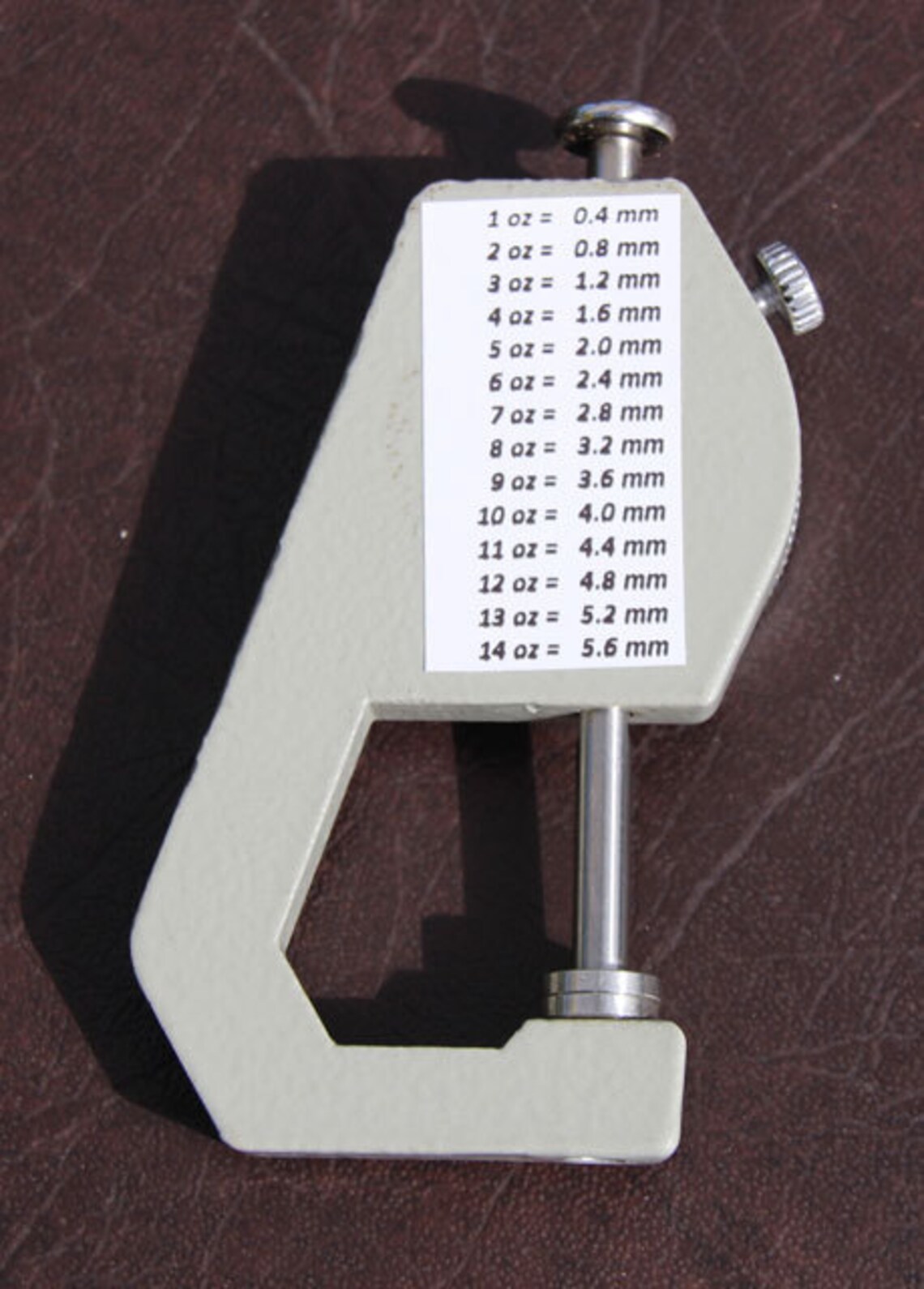 NEW Leather Thickness Gauge With EZ to Read Dial Etsy