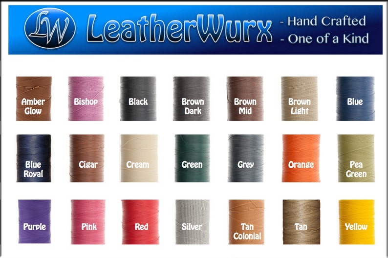 1.0mm Tiger Thread, the BEST for Hand Sewing Leather Also known as Ritza 25 image 3