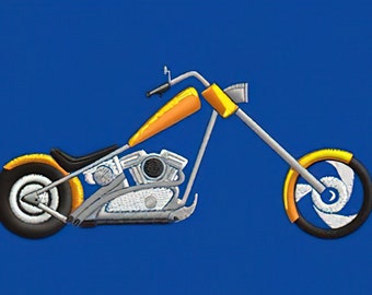 New School Chopper Embroidery Design