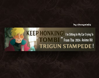 Trigun Stampede Vash Tombi Bumper Sticker
