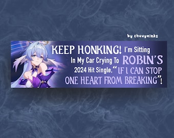 Robin Honkai Star Rail Bumper Sticker
