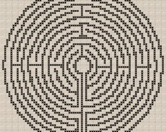 Labyrinth Cross Stitch Pattern