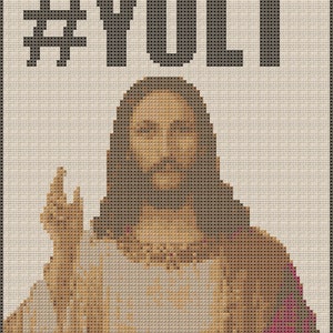 Hashtag YOLT Cross Stitch Pattern