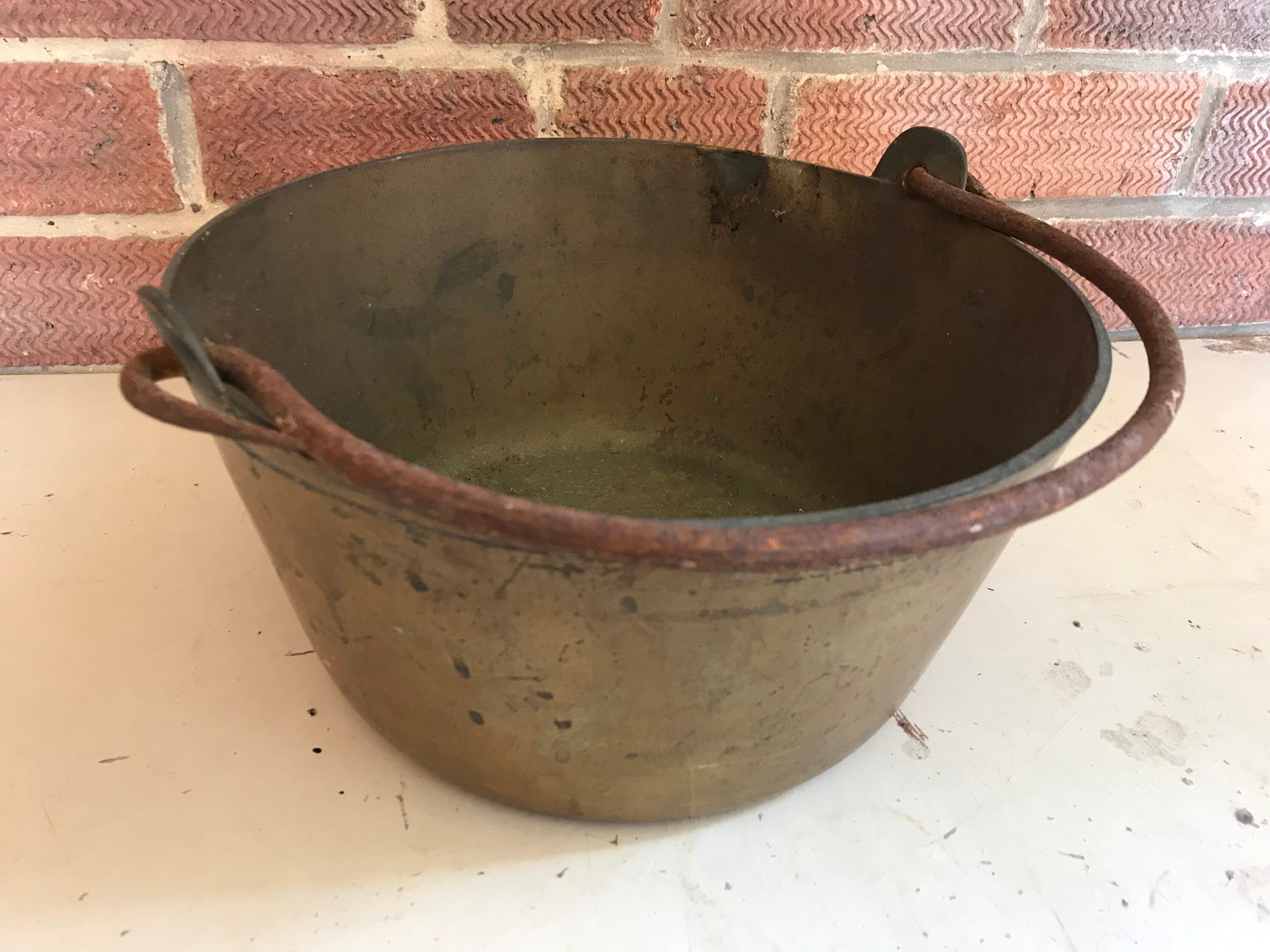 Vintage Brass Jam Pot Etsy