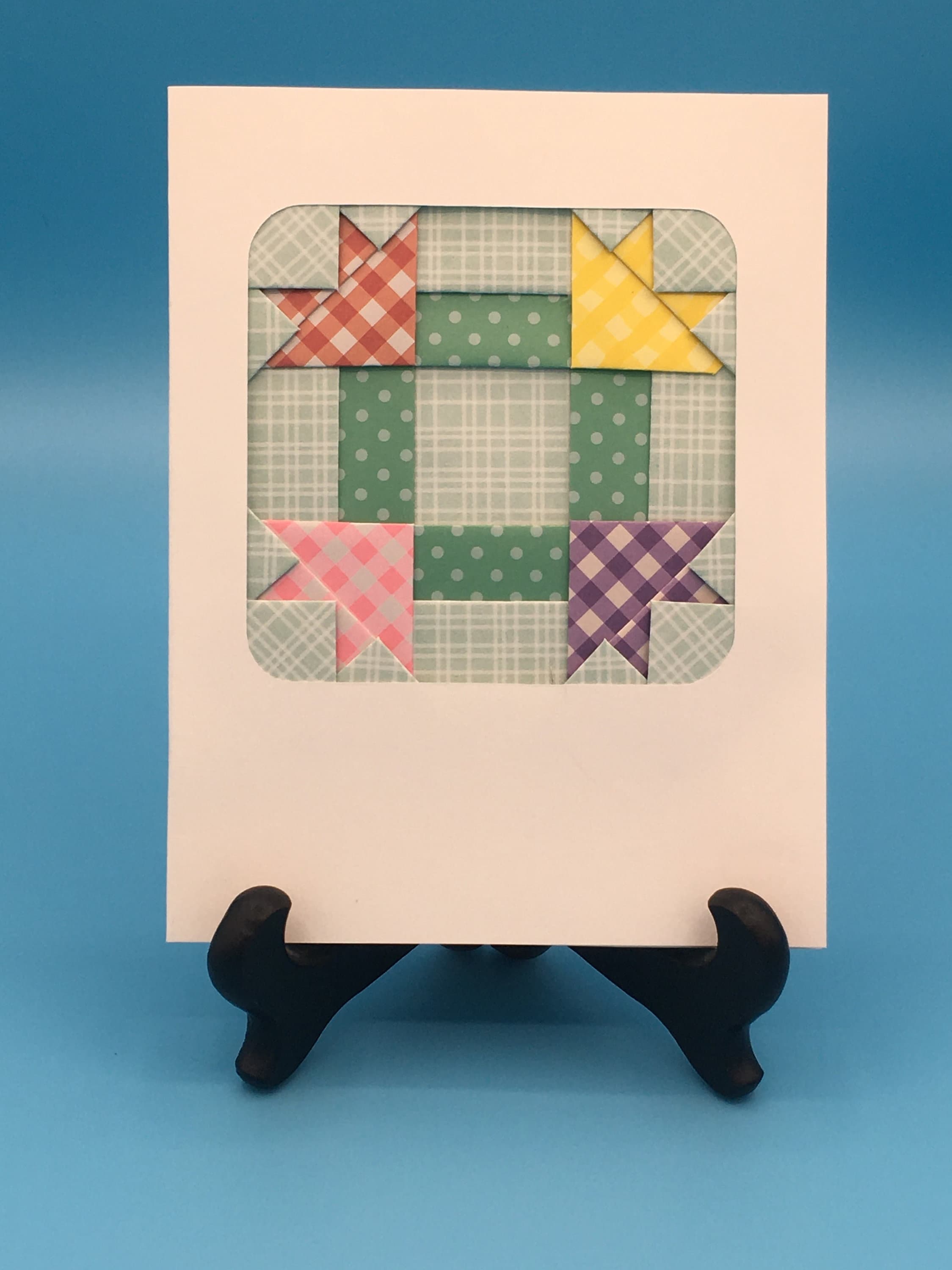 Set of 4 Quilt Design Notecards - Flowers - Etsy