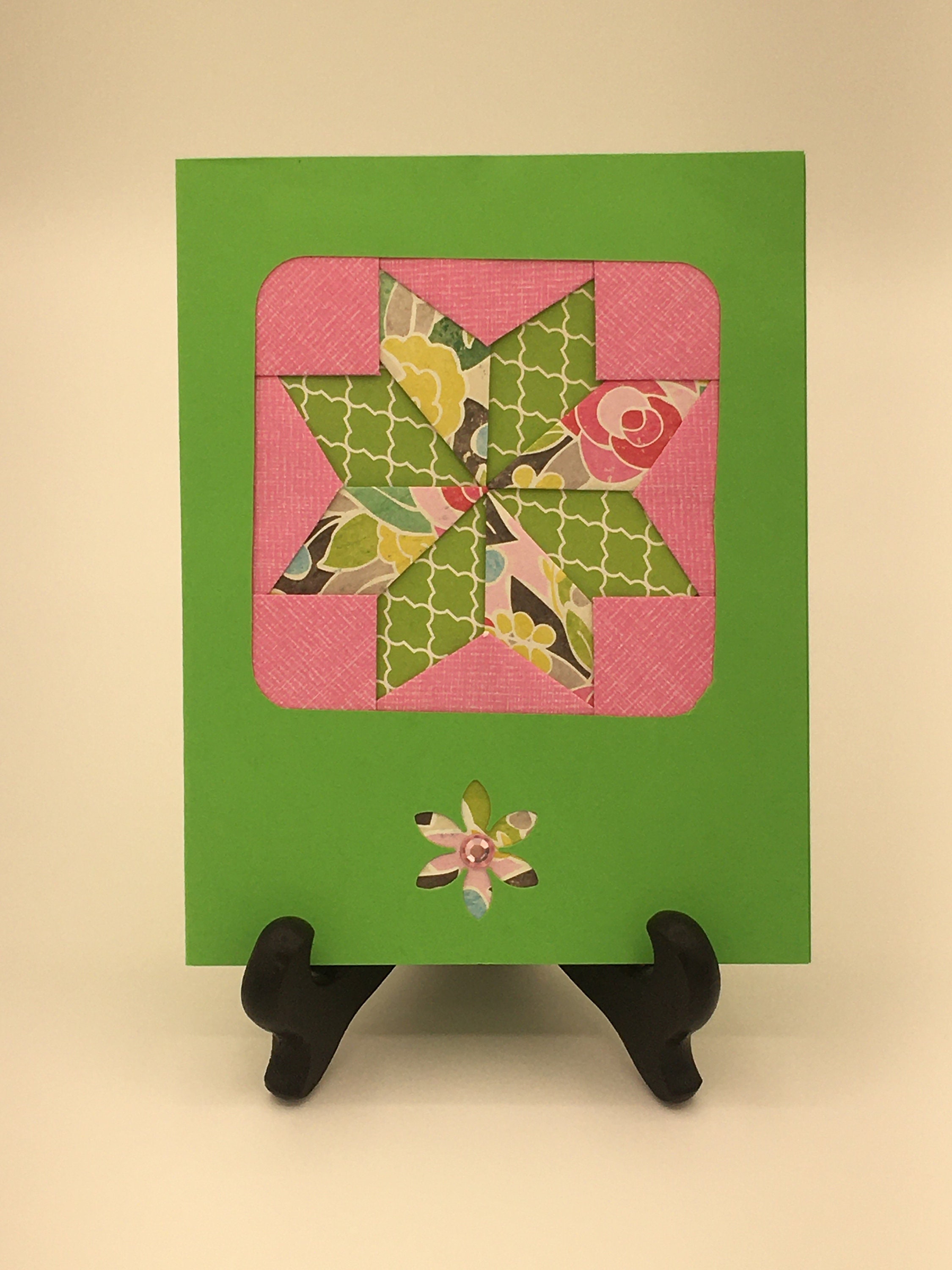 Set of 3 Neon Quilt Design Note Cards - Etsy