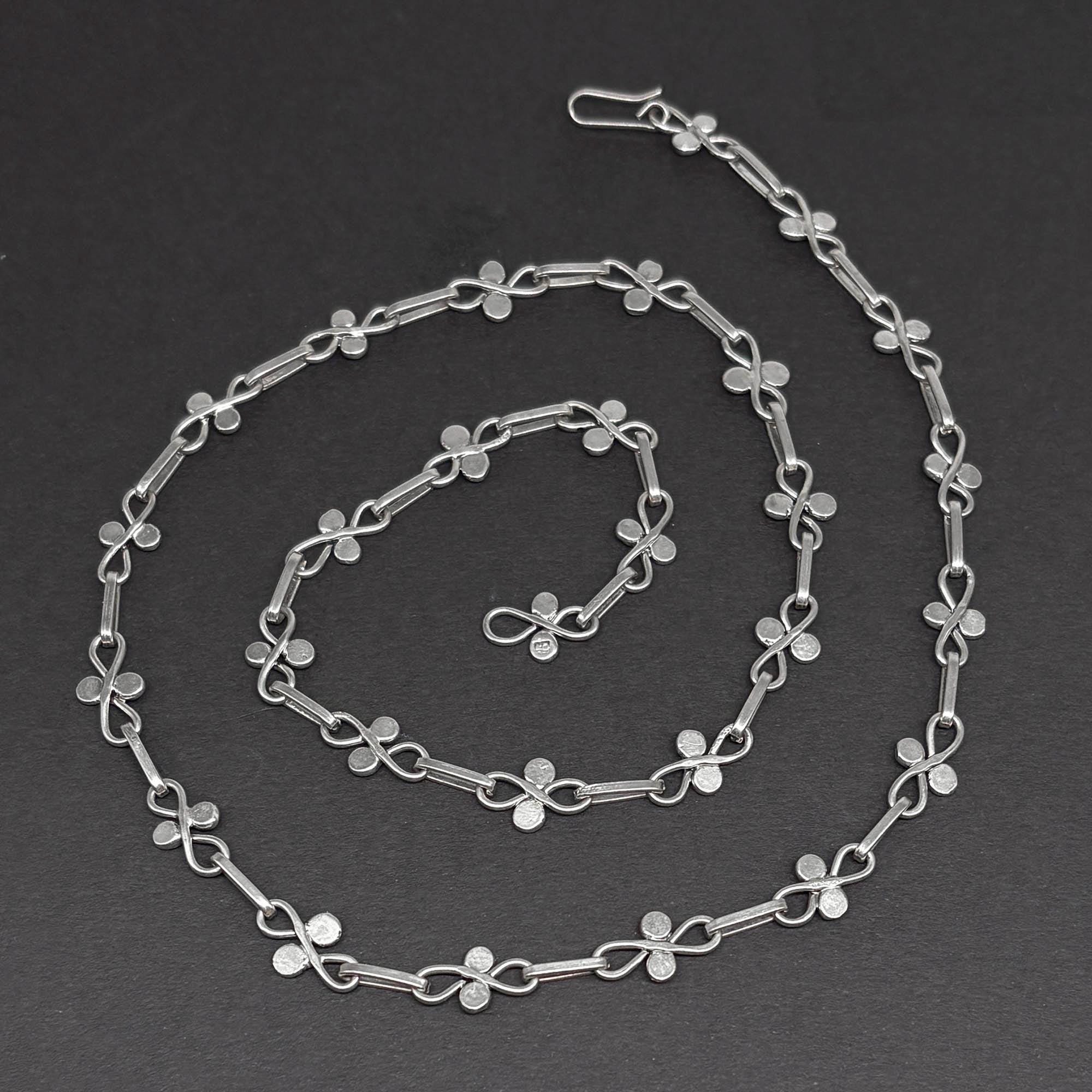 70's vintage silver925 necklace＆bracelet 1970s Silver Bracelet - Etsy Canada