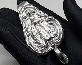 1811-1814 Provinz Holländer (Französisch Reich) Silber Chatelaine Clip georgianischen viktorianischen antiken Schmuck napoleonischen für Nähnadel Fingerhut &c