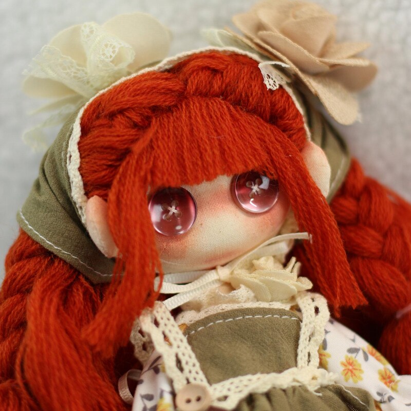 Red Rgdoll Red Hair Rag Doll - Etsy