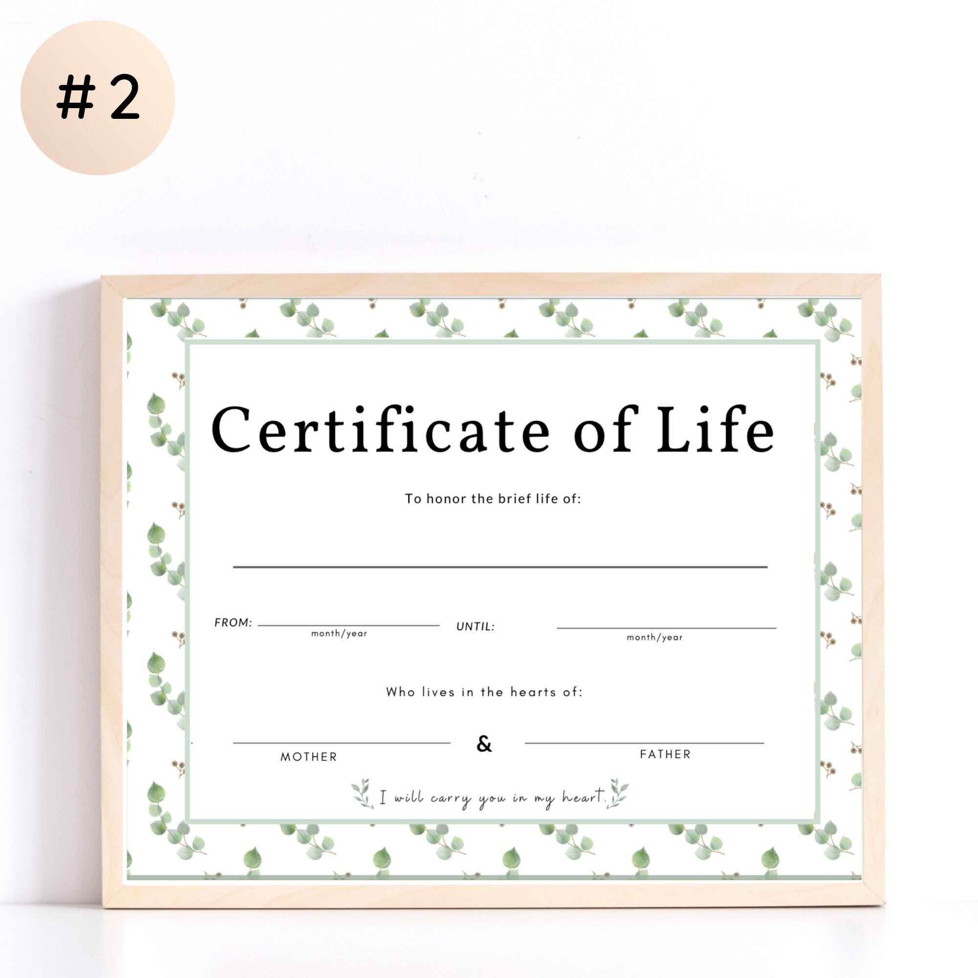 certificate-of-life-for-pregnancy-loss-printable-miscarriage-gift-miscarriage-wall-art-miscarriage-printable-etsy