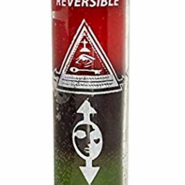 One Triple Action Reversible 7 Day Novena Conjure Candle- Remove, Release & Return Negative Energy / Evil Spells Back to the Source / Sender