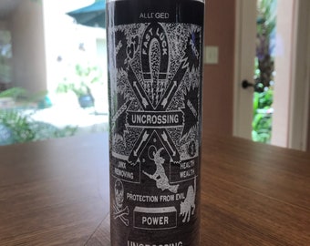 One Blessed Uncrossing 7 Day Novena Conjure Candle- Jinx Removing - Protection from Evil - Remove Roadblocks and Uncross Any Situation