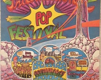Original 1968 San Francisco International Pop Festival Postcard Handbill Mint