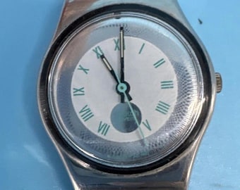 Swatch Malpensa LX109 1991 Standard Ladies 25mm Leather Vintage