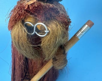 Ken Arensbak Handmade Troll Teacher 6” Danish Folk Art Figure w/ Tag Vintage