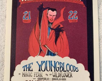 Strange Happenings Handbill California Hall "67 DR STRANGE Marvelmania RARE Mint