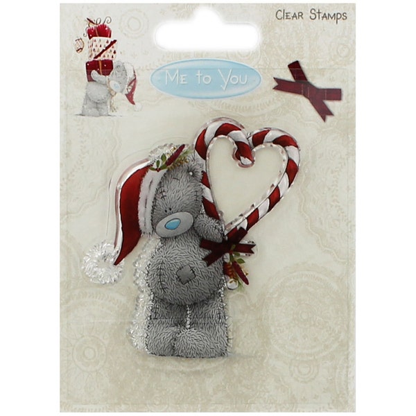 Me To You Heart Christmas Clear Stamp Tatty Teddy Card crafts. Sale!