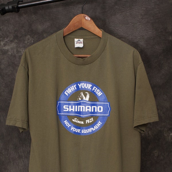 Shimano groen t-shirt heren medium