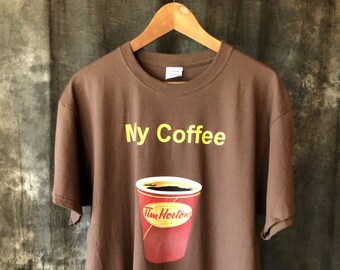 brown tshirt men's large