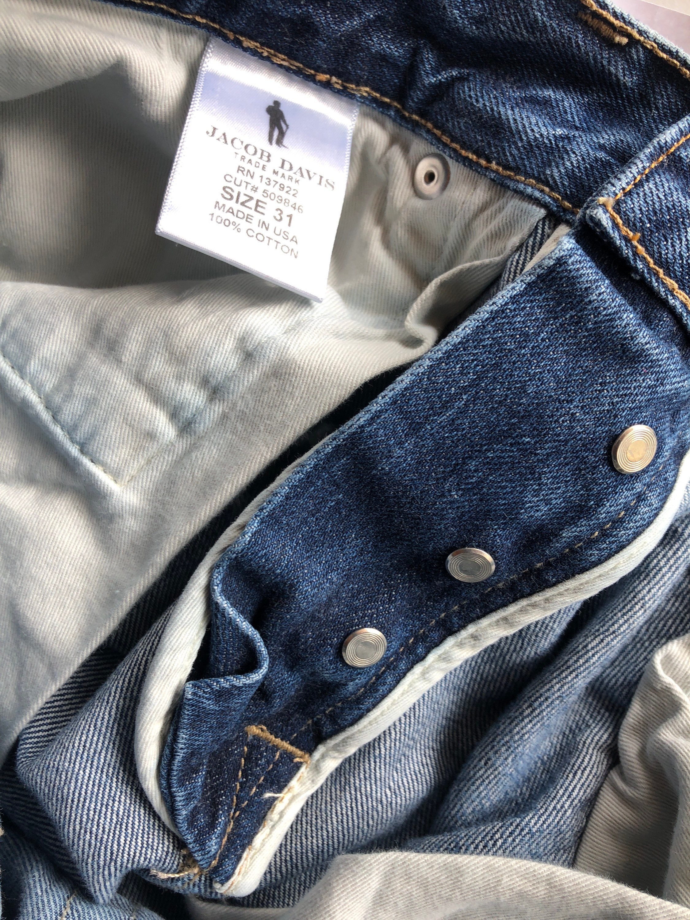 Jacob Davis Selvedge Jeans 32X33 actual 