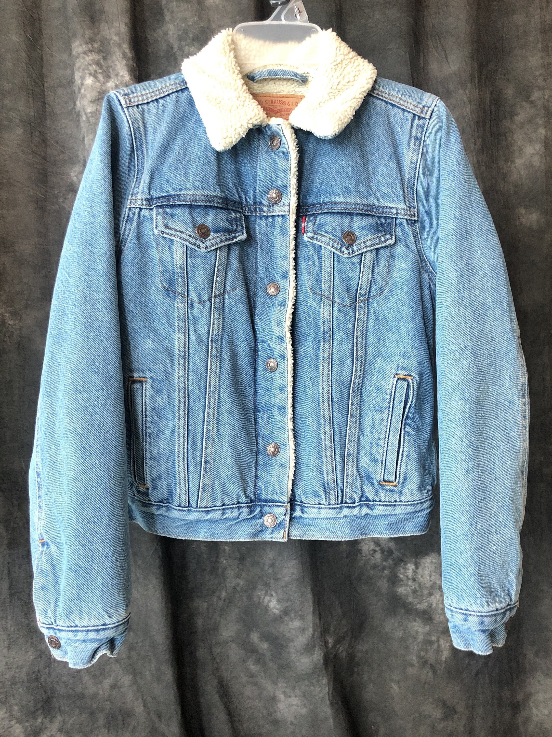 Levi's Sherpa Jacket Women's XS | Etsy