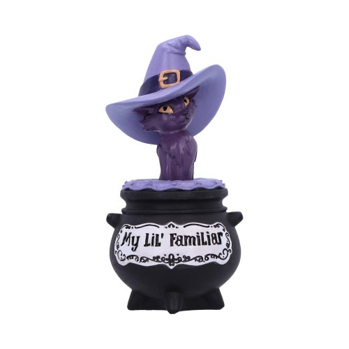 My Lil Familiar Shadow 10.5cm witchy cat hand painted ornament figurine