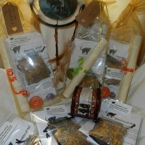 Spell Kits Large Choice Created by A Pagan Witch Wicca Magic, Rituals, cleansing