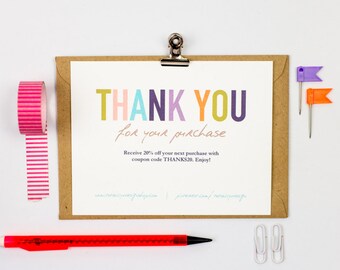 thank you for your purchase cards instant download etsy