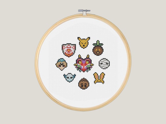 Majora S Mask Zelda Cross Stitch Pattern Etsy