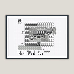 Link's Awakening Map - Legend of Zelda Cross Stitch - PATROON