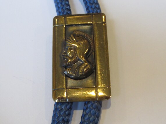 Knight Bolo Tie, Vintage Knight Helmet English on
