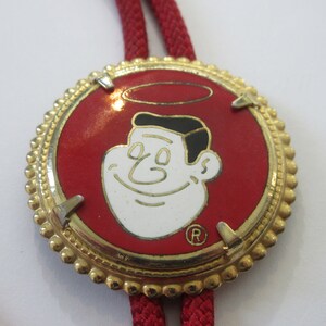 Good Sam Bolo Tie, Costume Good Sam  Guy Man w Halo  Cartoon Character Bolo Tie IC Lot 2